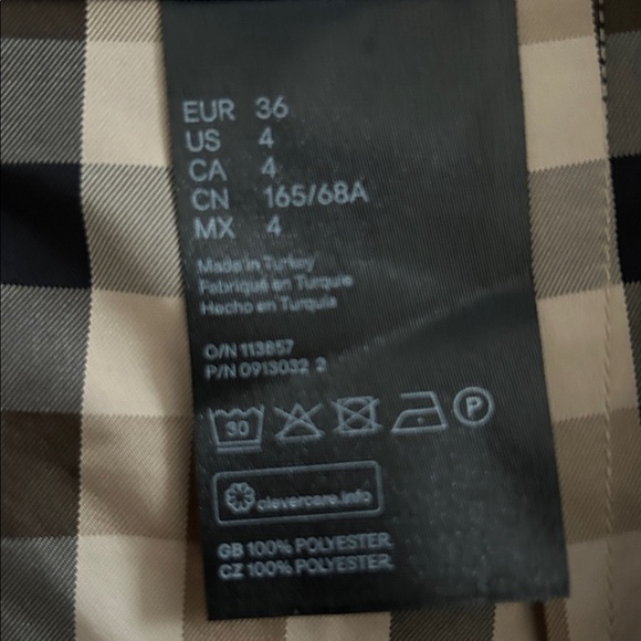 H&M Tiered Gingham Plaid Mini Skirt 4 NWT - Picture 4 of 5